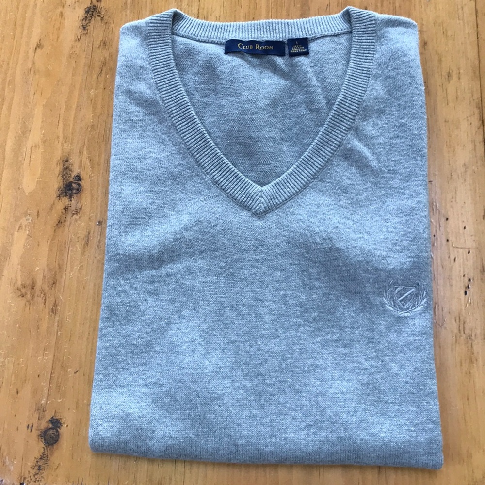Club Room Sweater Vest | 100% Cotton | L